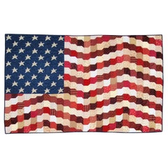 20Thc Folky Flag Quilt