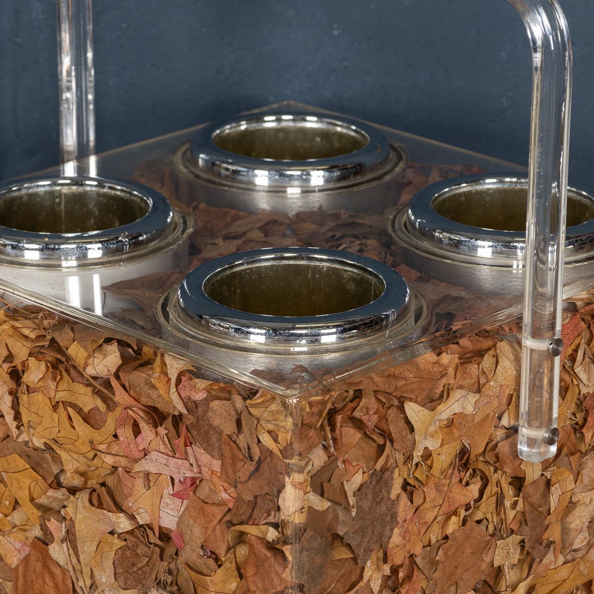 Portabottiglie da vino in perspex del 20° secolo di Christian Dior, realizzato in Italia nel 1980 ca. in vendita 3