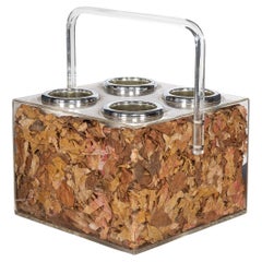 Portabottiglie da vino in perspex del 20° secolo di Christian Dior, realizzato in Italia nel 1980 ca.