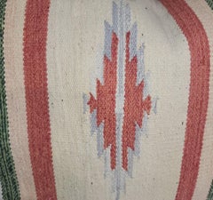 20Thc Indian Design Mexican Rug Pillow