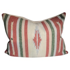 Retro 20Thc Indian Design Mexican Rug Pillow
