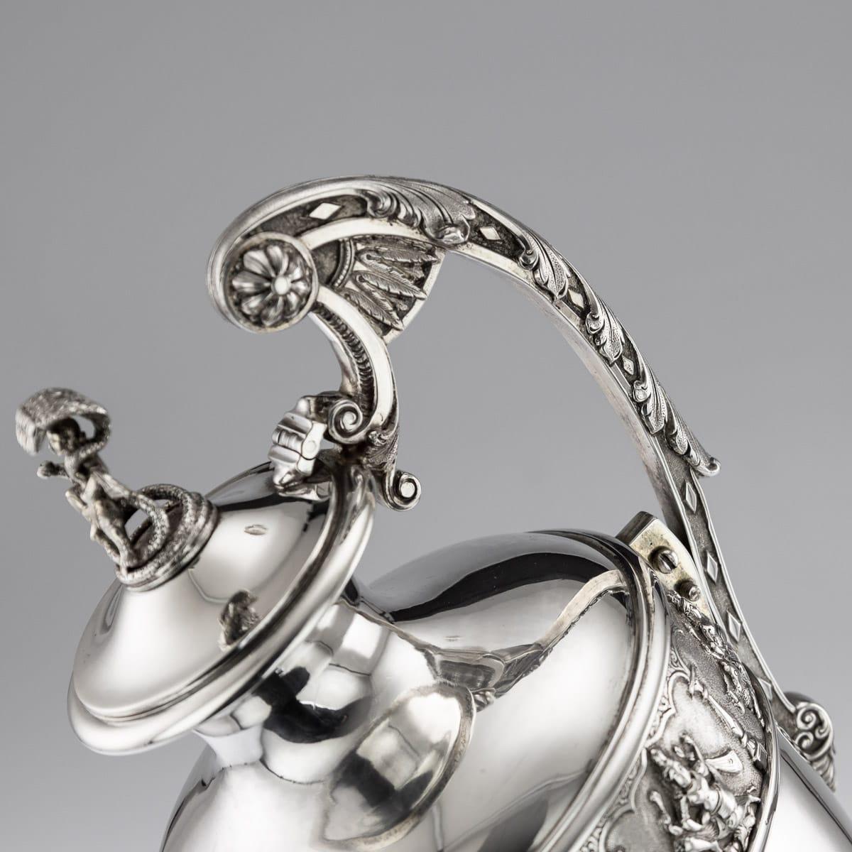 20th Century Indian Solid Silver 28th Regiment Ewer, P.Orr & Sons, circa 1900 7