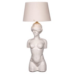 20thC Italian Ceramic Table Lamp By Giulio Ciniglia For Vivai Del Sud c.1970
