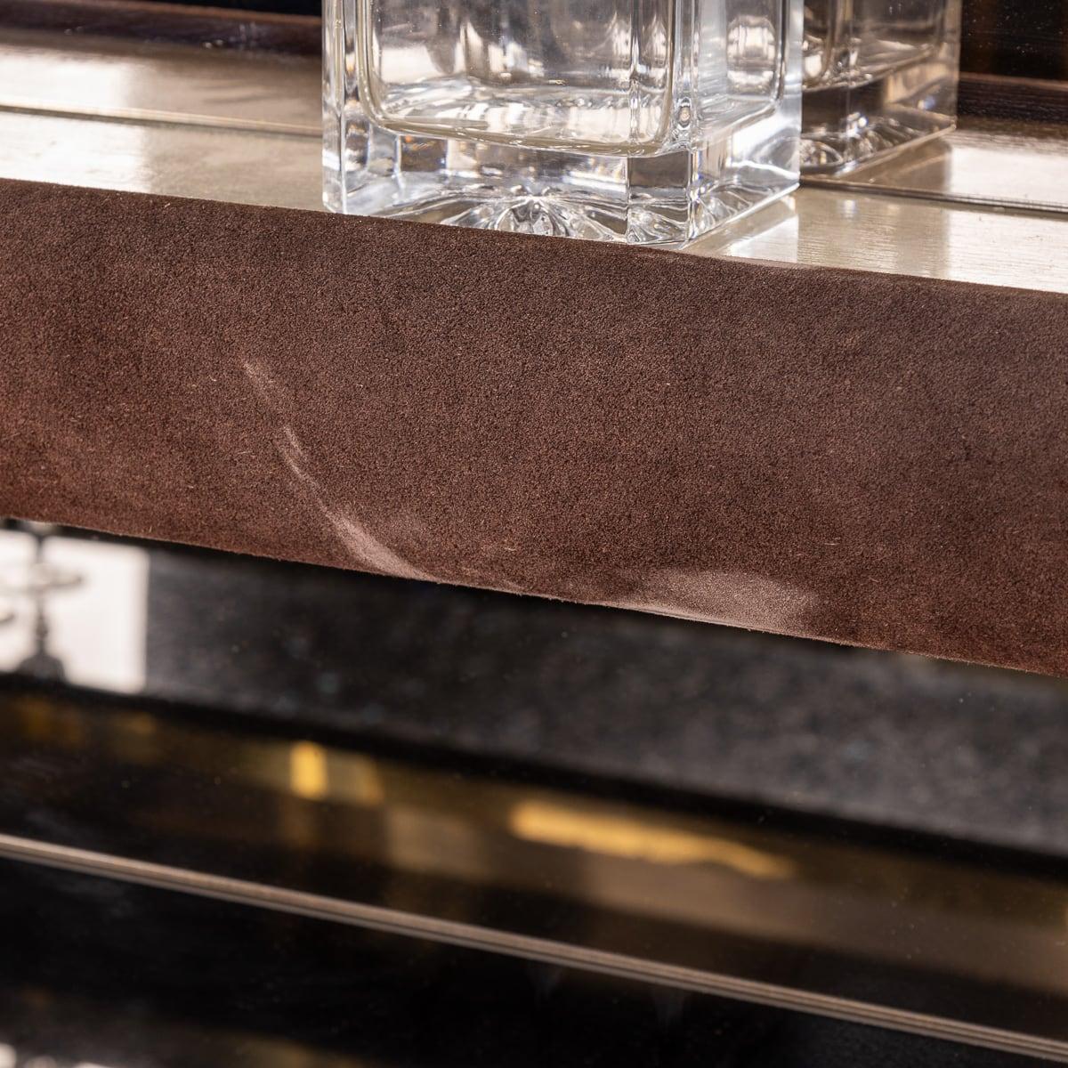 Bar in ottone e tartaruga finta del XX secolo con piano in marmo, Willy Rizzo 7
