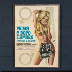 20thC Italian Film Poster For "Prima E Dopo L'amore.. Un Grido D'allarme" c.1971