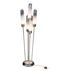 20. Jahrhundert Italienische Fünf-Licht Murano Glas Lampe von Carlo Nason für Mazzega c.1970