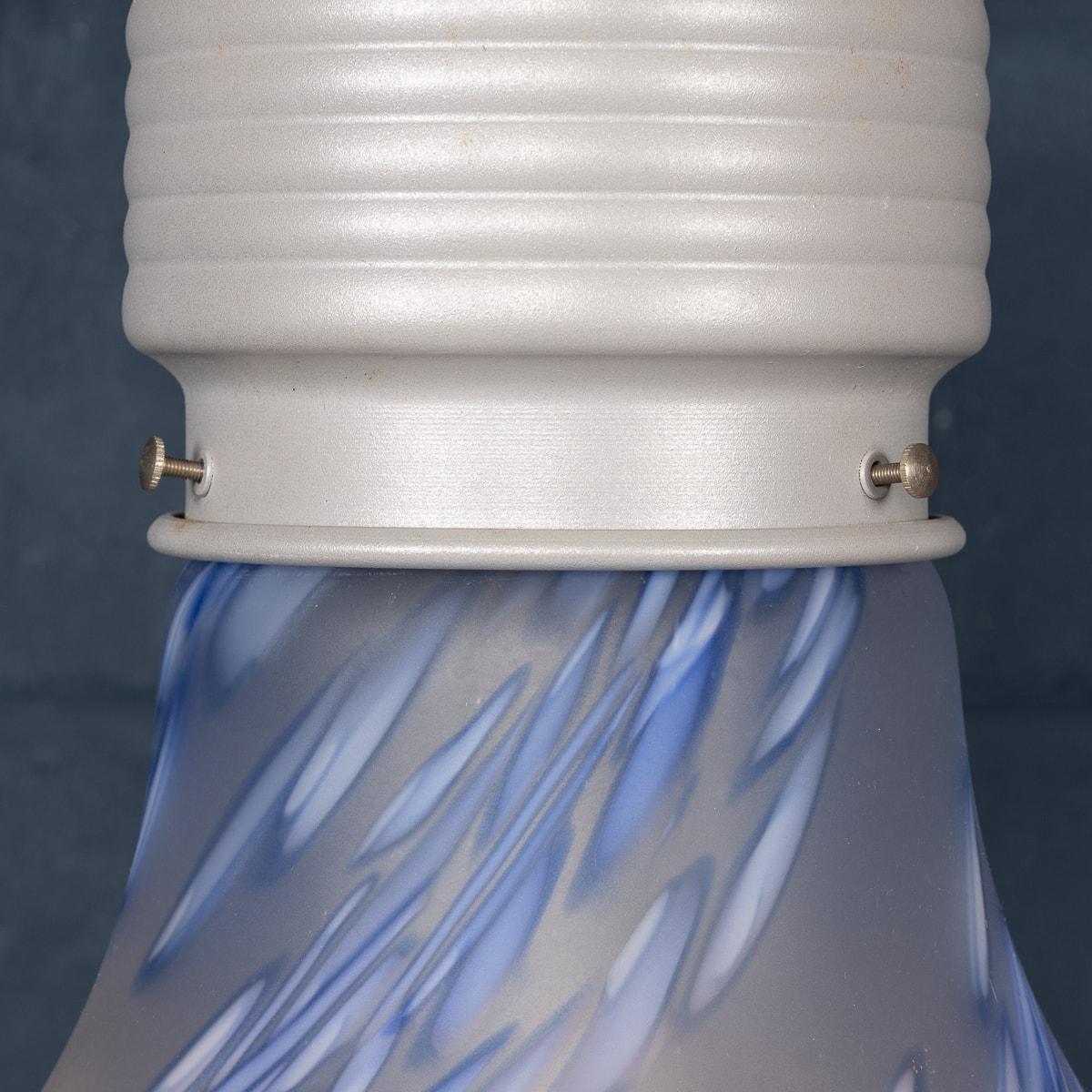 20th Century 20thC Italian Hand Blown Ceiling Light In The Form Of A Light Bulb, By Due P For Sale
