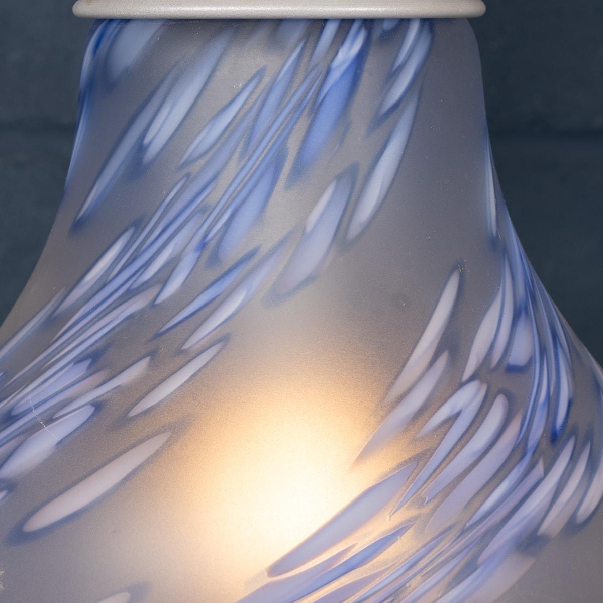 Metal 20thC Italian Hand Blown Ceiling Light In The Form Of A Light Bulb, By Due P For Sale
