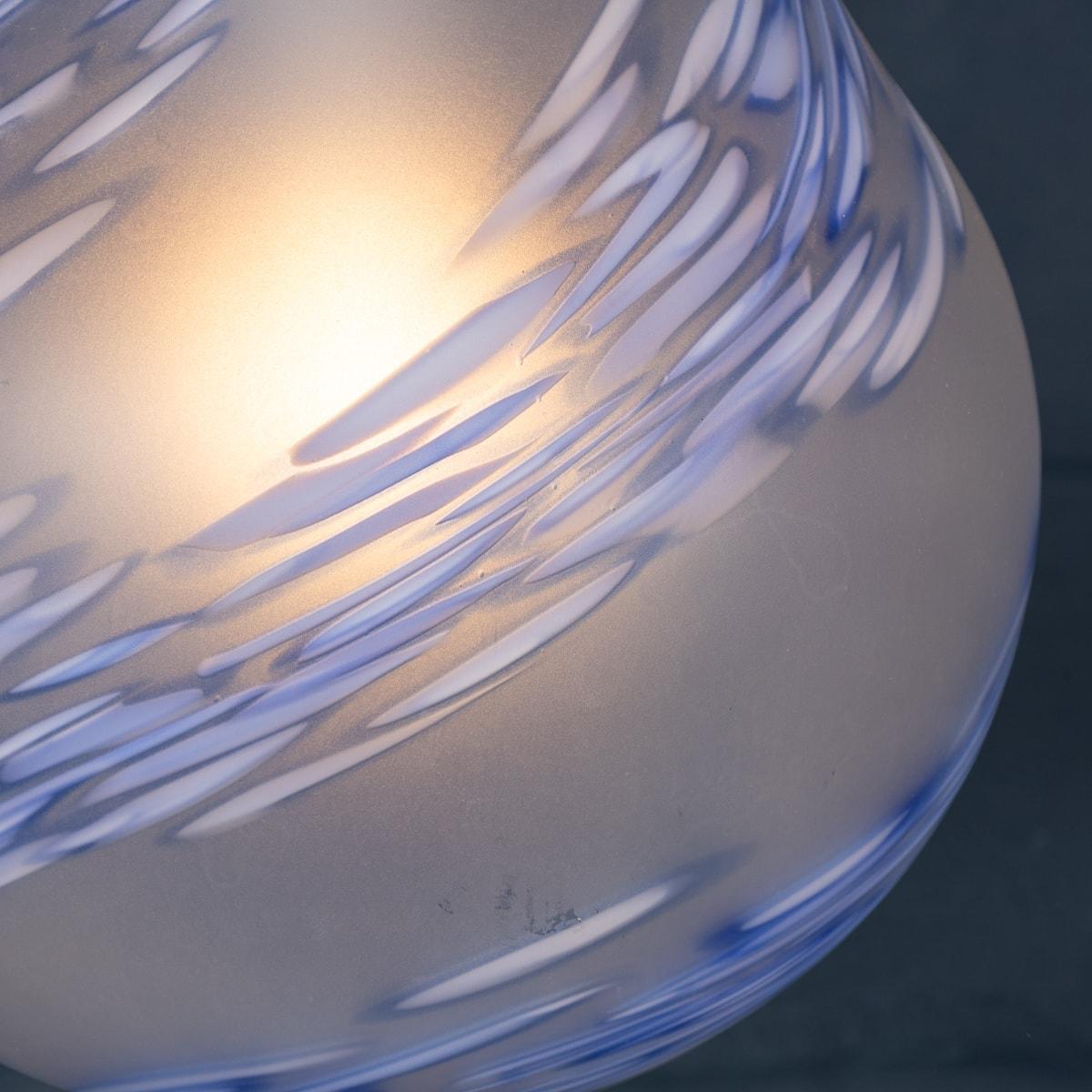 20thC Italian Hand Blown Ceiling Light In The Form Of A Light Bulb, By Due P For Sale 2