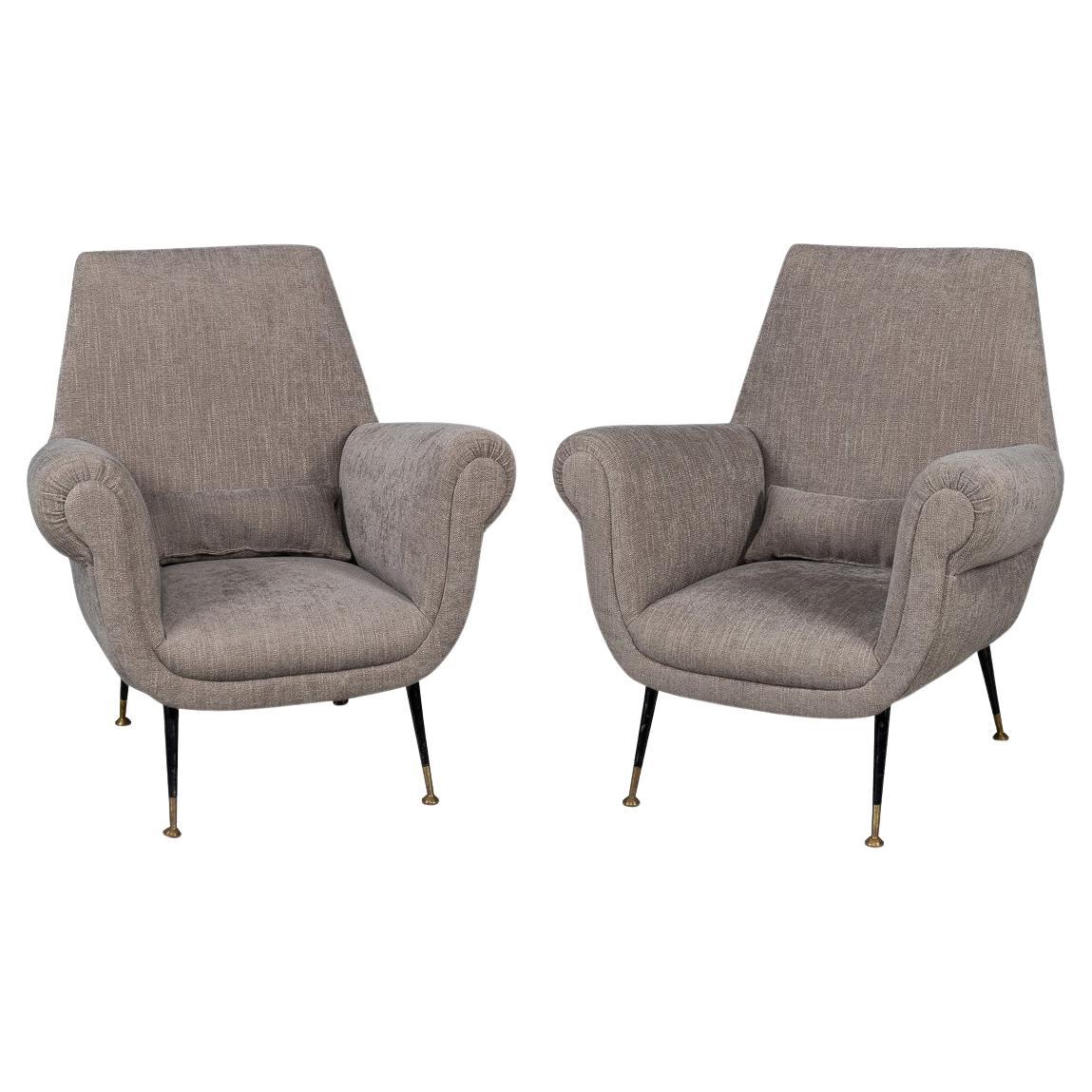 Italienisches Sesselpaar aus dem 20. Jahrhundert von Gigi Radice für Minotti um 1960 im Angebot