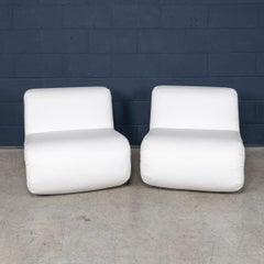 Pareja de sillones "bumerán" italianos del siglo XX, de Rodolfo Bonetto para B-Line