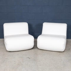 Pareja de sillones "bumerán" italianos del siglo XX, de Rodolfo Bonetto para B-Line