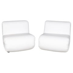 20thC Italian Pair Of "Boomerang" Lounge Chairs By Rodolfo Bonetto For B-Line