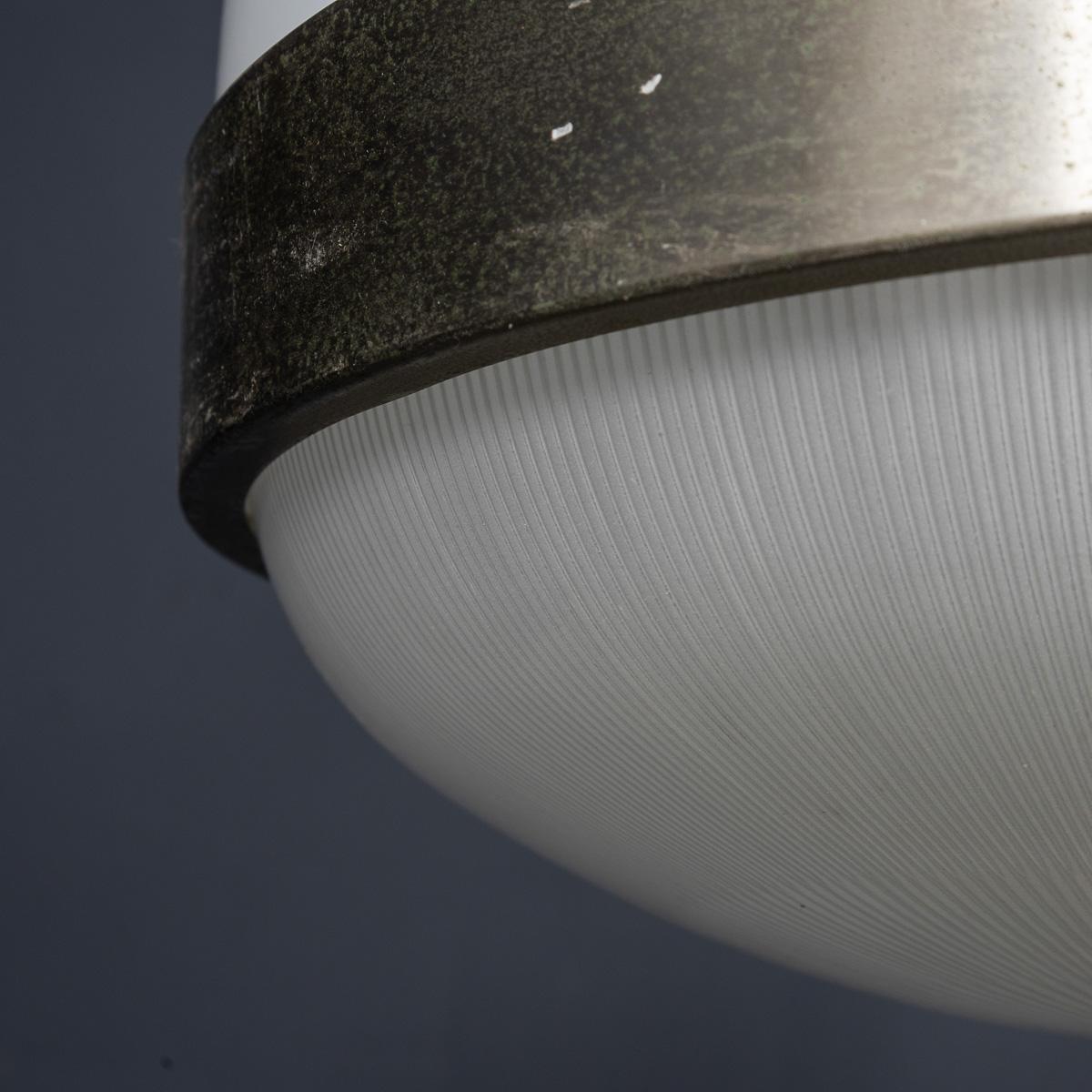 Coppia di lampade a sospensione opaline 