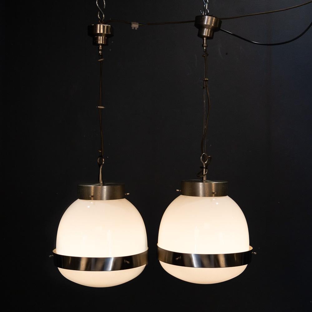 Altro Coppia di lampade a sospensione opaline 