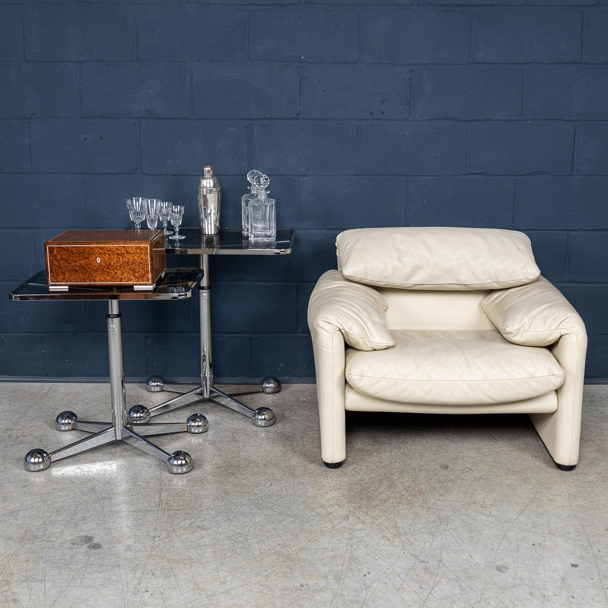 Other 20thC Italian Pair Of Graduated Telescopic Tables By Arredamenti Allegri c.1970 For Sale