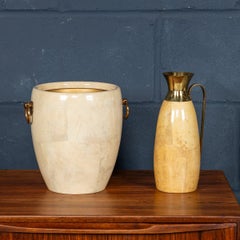 Flacon thermoscopique et réfrigérateur à vin et parchemin italien du 20e siècle par Aldo Tura, Macabo