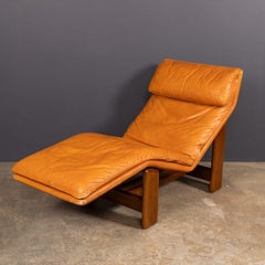 20thC Italian Periplo Leather Chaise Longue By Tarcisio Colzani For Mobil Girgi
