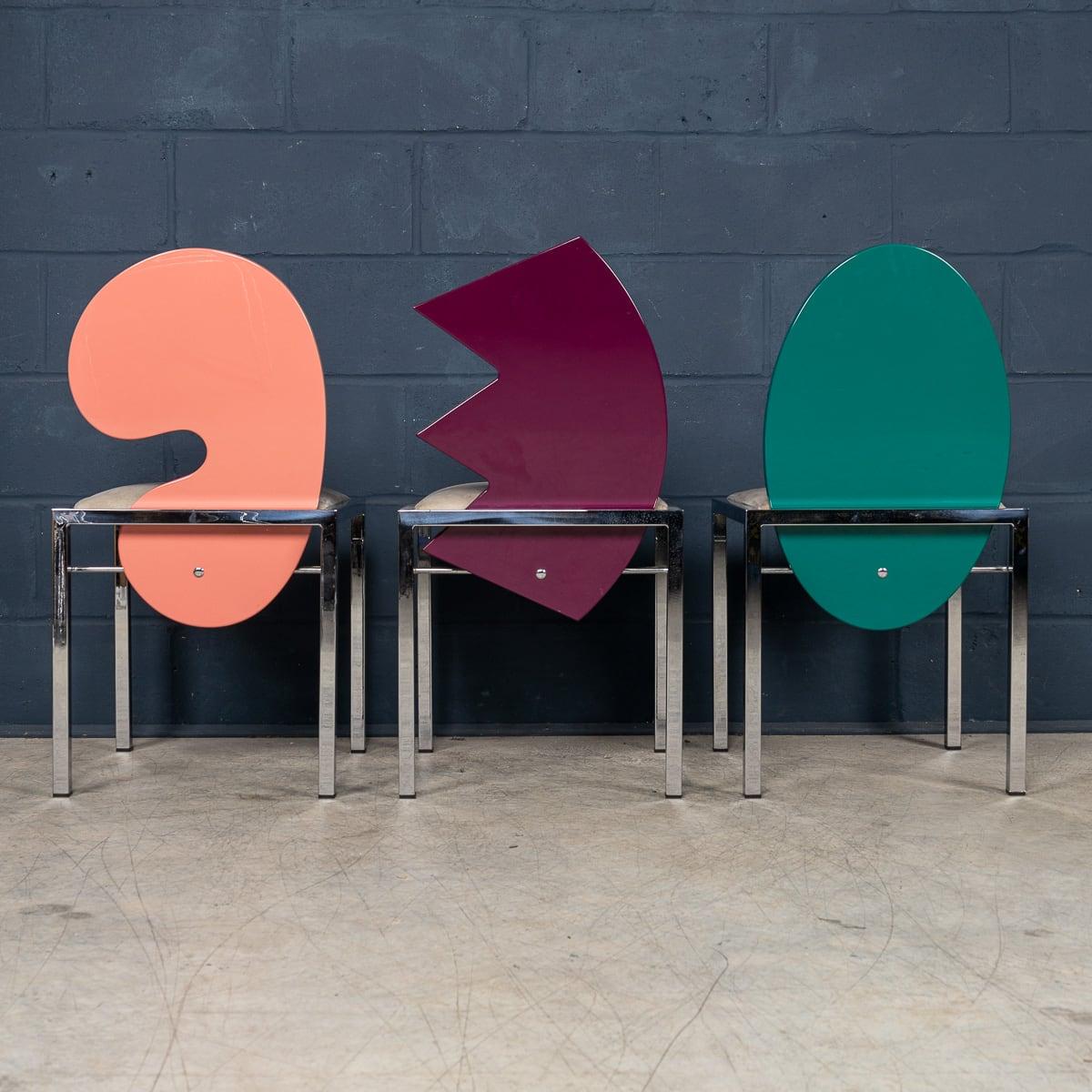 20thC Italian Set Of Six Omaggi Chairs By Salvati & Tresoldi For Saporiti c.1980 For Sale 5