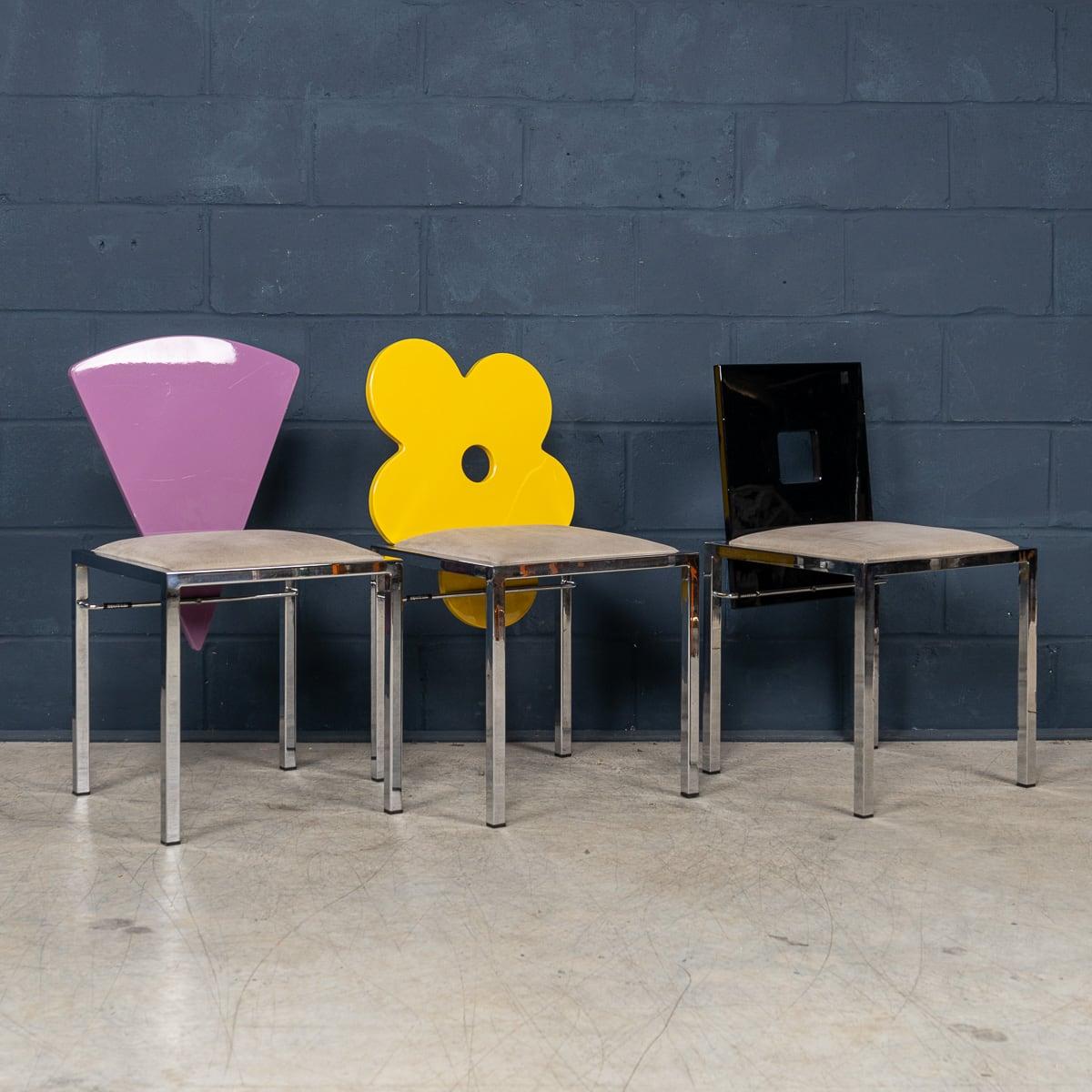 Other 20thC Italian Set Of Six Omaggi Chairs By Salvati & Tresoldi For Saporiti c.1980 For Sale