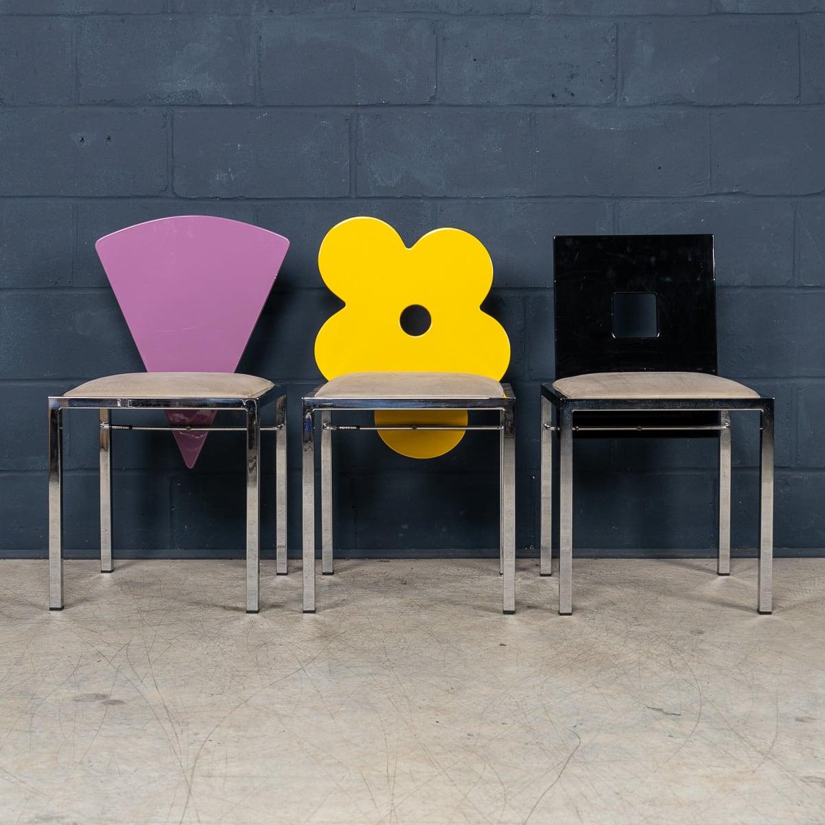 20thC Italian Set Of Six Omaggi Chairs By Salvati & Tresoldi For Saporiti c.1980 In Good Condition For Sale In Royal Tunbridge Wells, Kent
