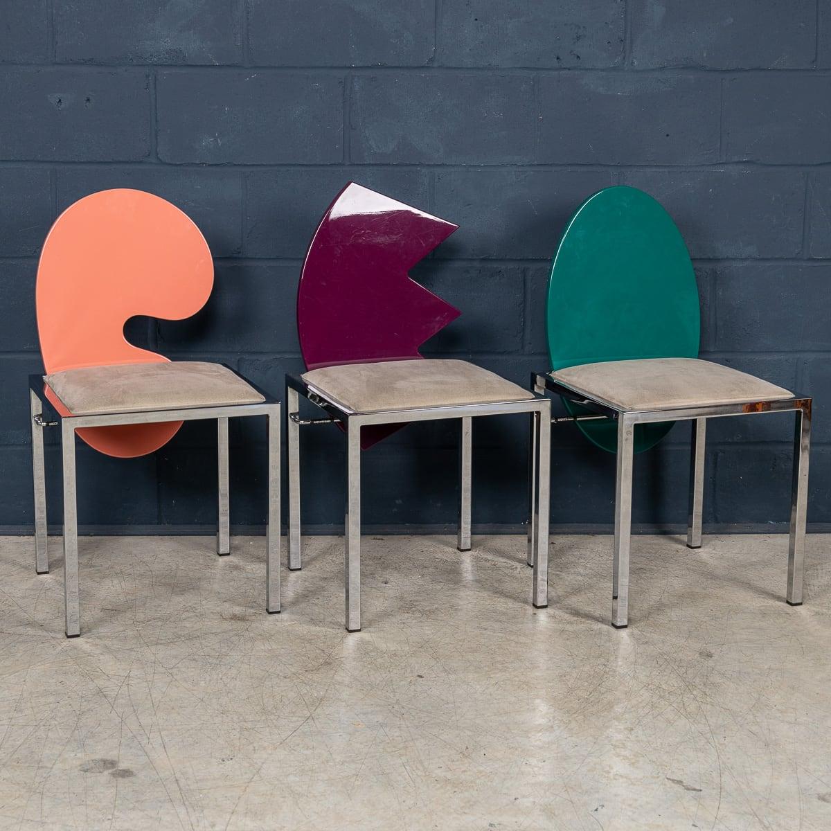 20thC Italian Set Of Six Omaggi Chairs By Salvati & Tresoldi For Saporiti c.1980 For Sale 2