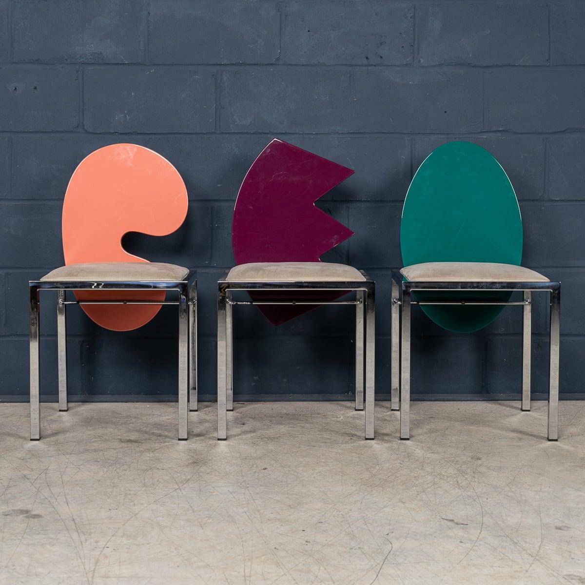 20thC Italian Set Of Six Omaggi Chairs By Salvati & Tresoldi For Saporiti c.1980 For Sale 3