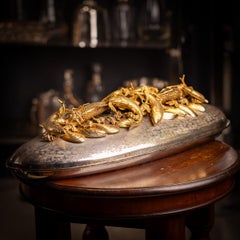 20. Jahrhundert Italienische versilberte Servierplatte von Franco Lapini, Florenz ca. 1970