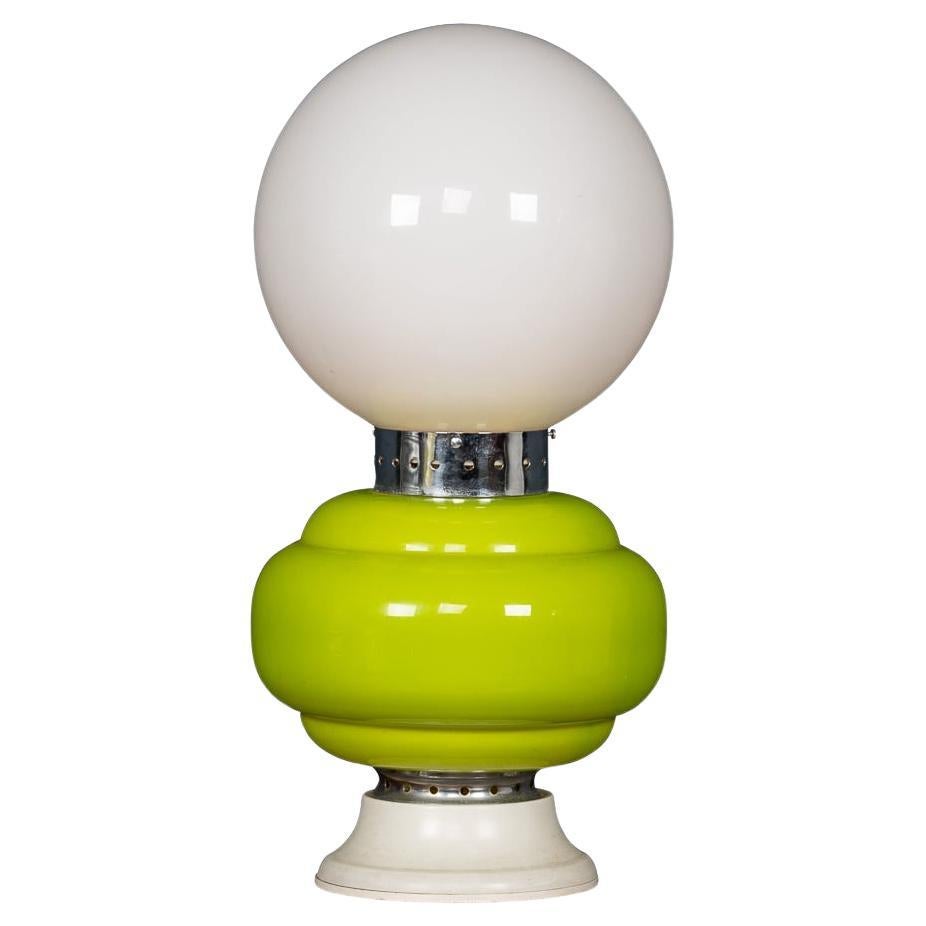 Lampada da tavolo italiana del XX secolo di Carlo Nason per Mazzega, realizzata a Murano nel 1970.
