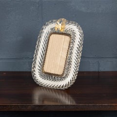 20thC Italian Venetian Glass Photograph Frame, Attributable To Barovier & Toso