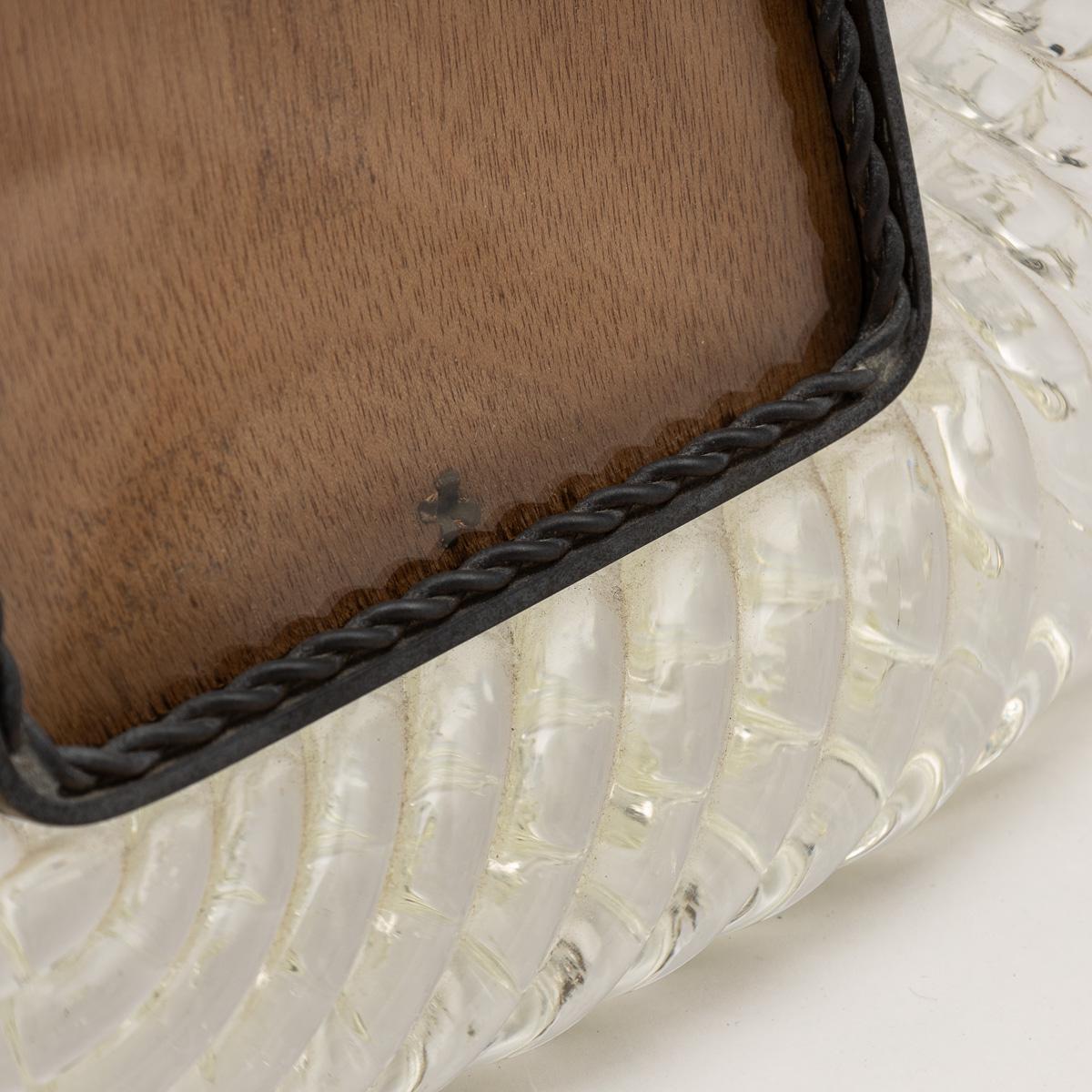 20thC Italian Venetian Glass Photograph Frame, Attributable To Venini c.1950 10