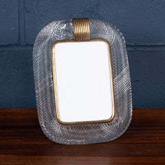 1950s Italian Venetian Glass Photograph Frame, Attributed To Venini