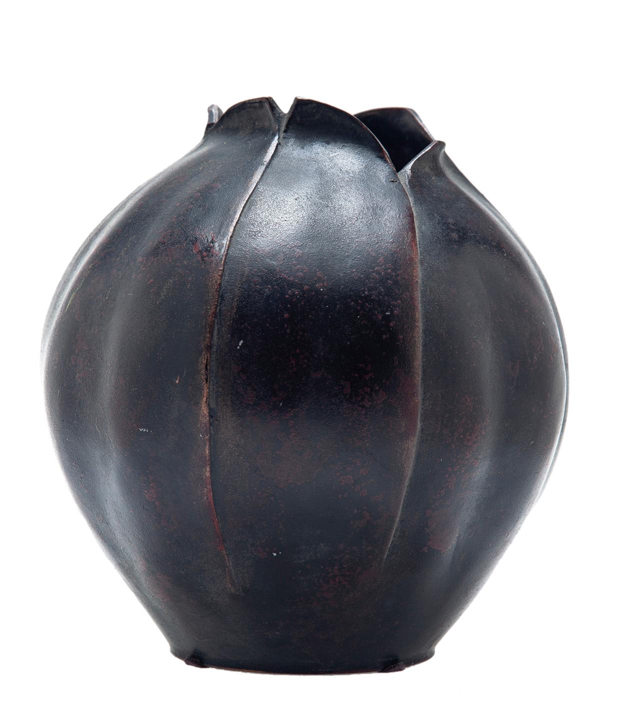 20th Century Japanese Lotus-Form Vase