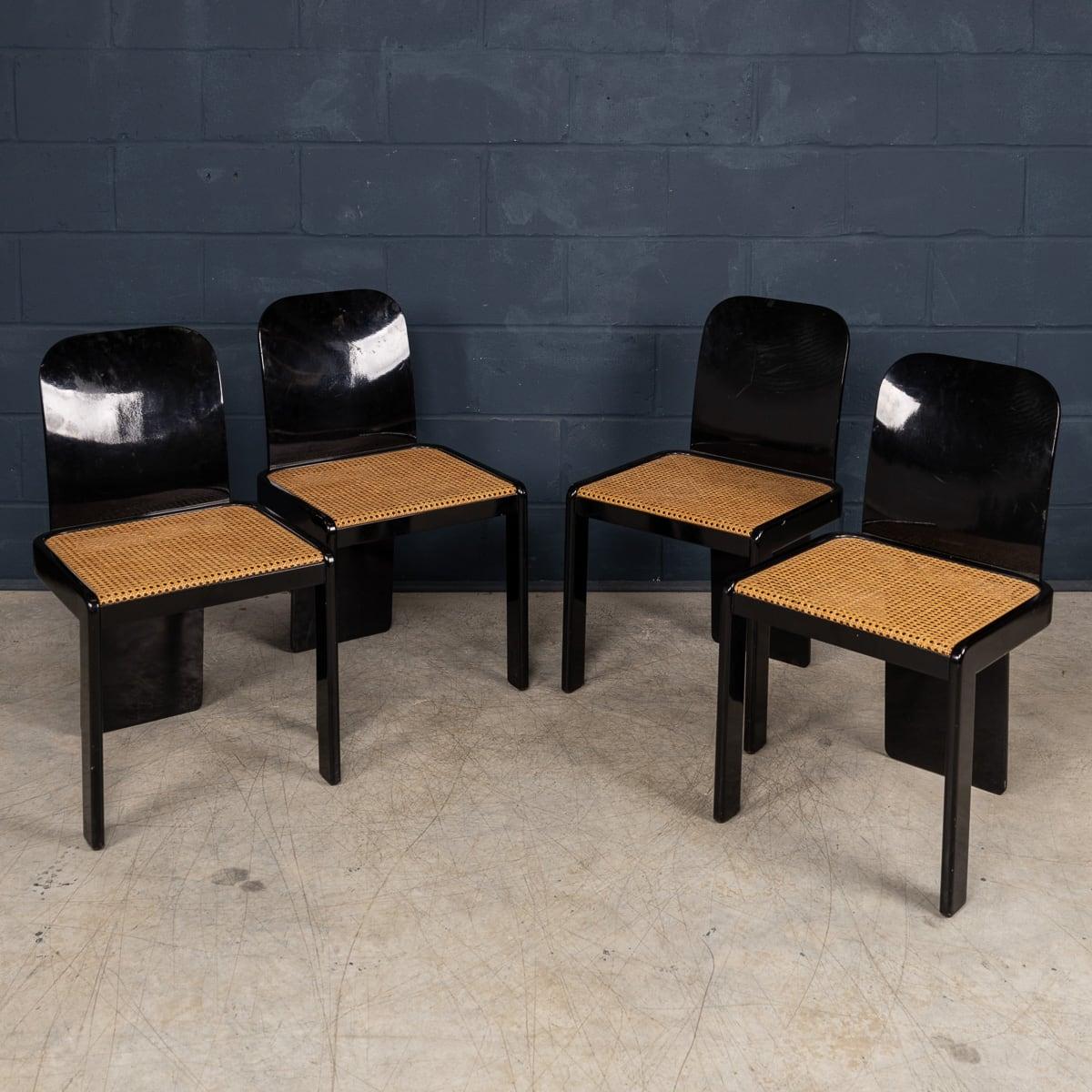 20thC Lacquered Wood Games Table & Chairs By Pierluigi Molinari For Pozzi, Milan For Sale 8