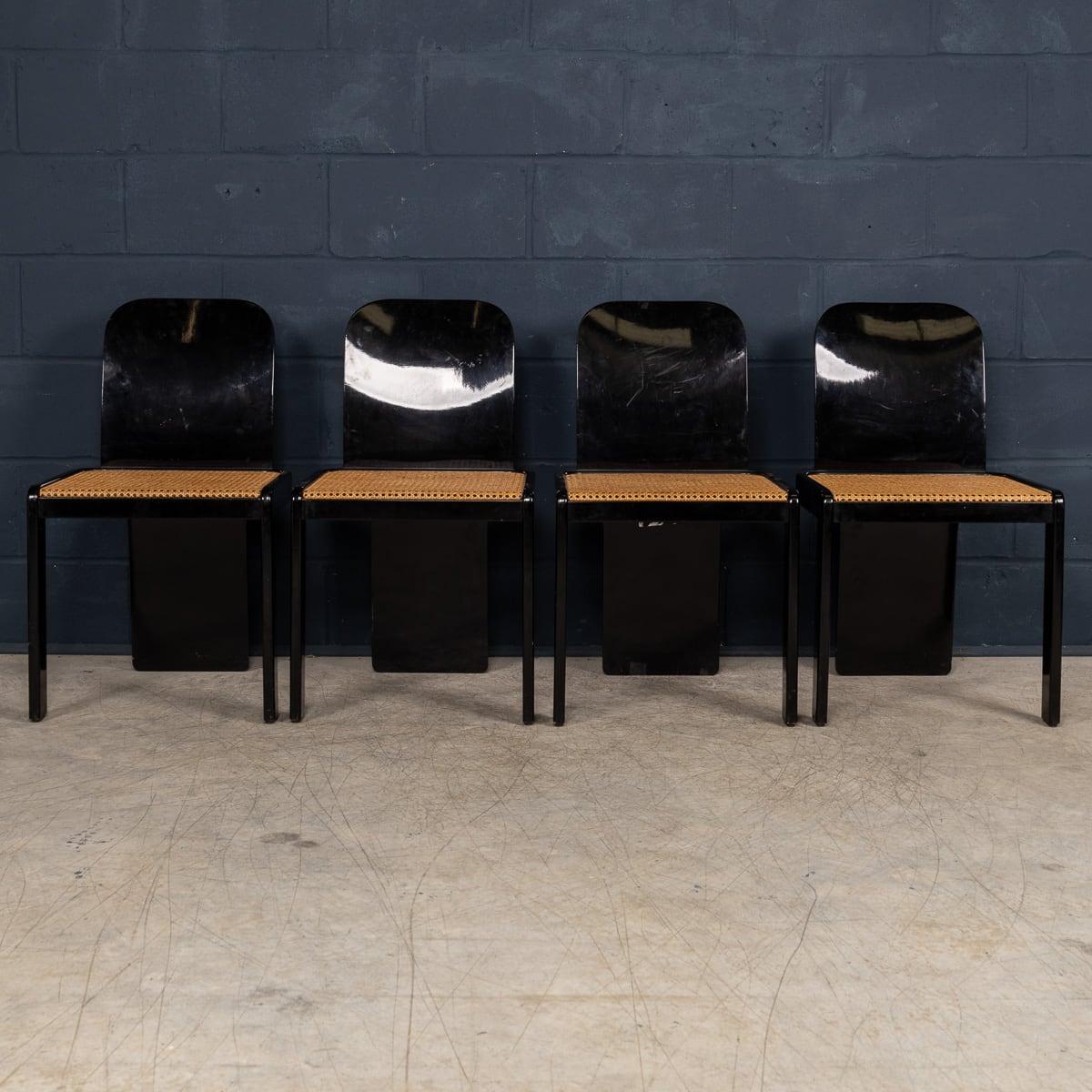 20thC Lacquered Wood Games Table & Chairs By Pierluigi Molinari For Pozzi, Milan For Sale 9