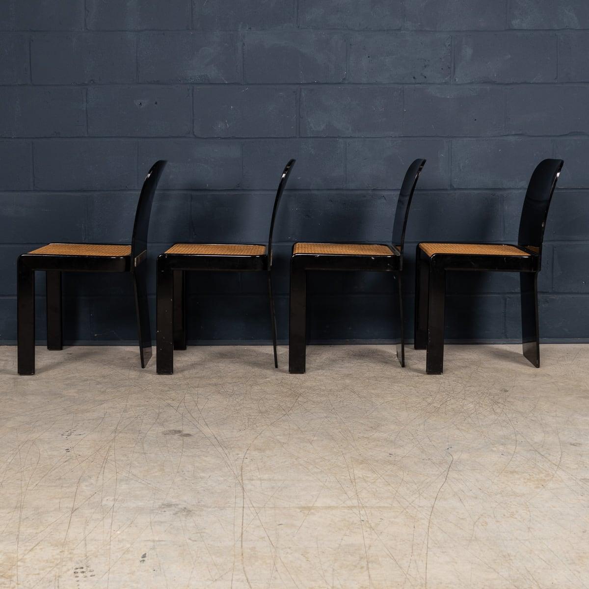 20thC Lacquered Wood Games Table & Chairs By Pierluigi Molinari For Pozzi, Milan For Sale 10
