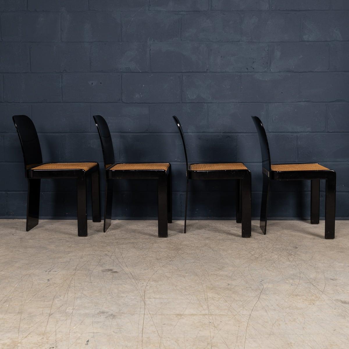 20thC Lacquered Wood Games Table & Chairs By Pierluigi Molinari For Pozzi, Milan For Sale 12