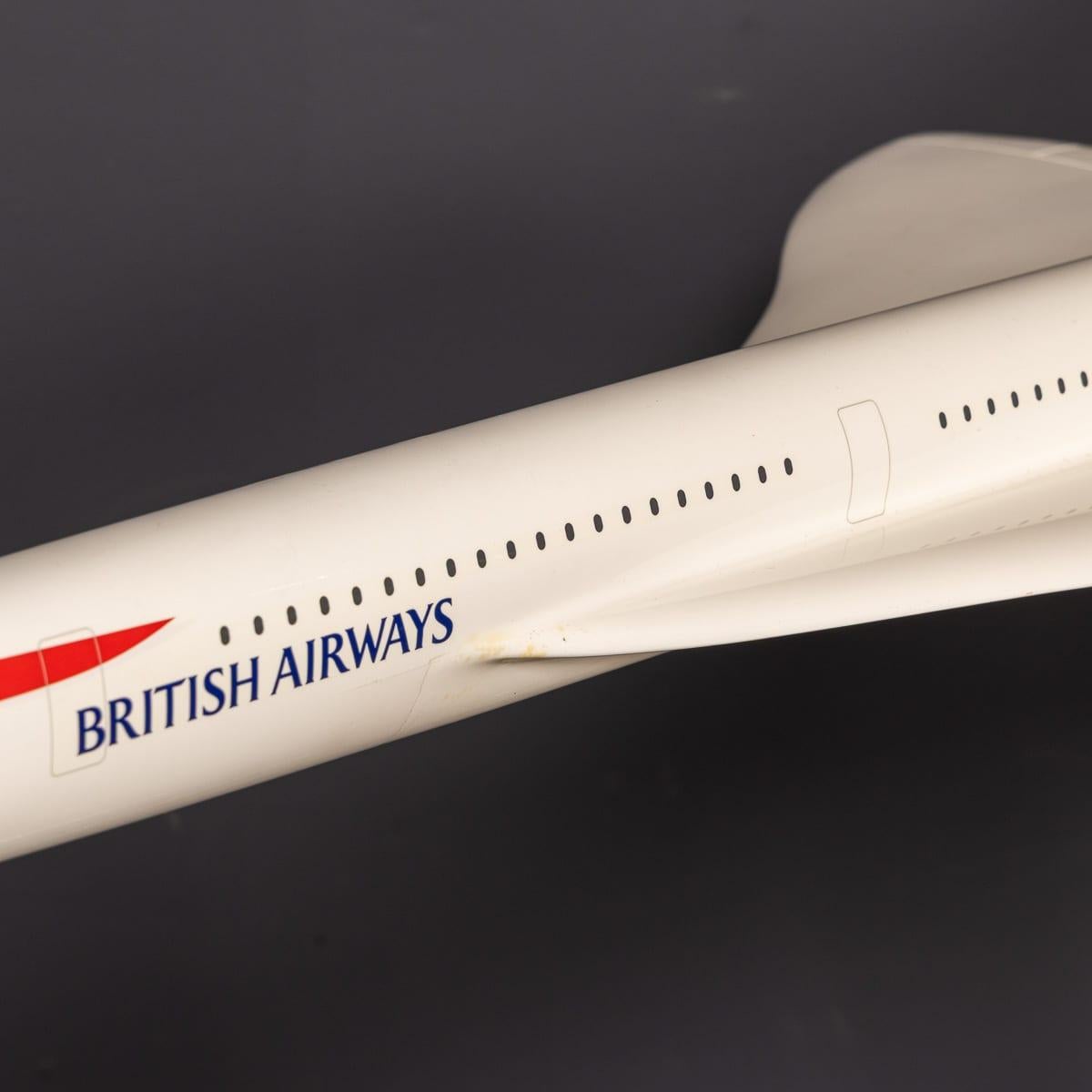 20thC Large British Airways Concorde Model By Space Models, England c ...
