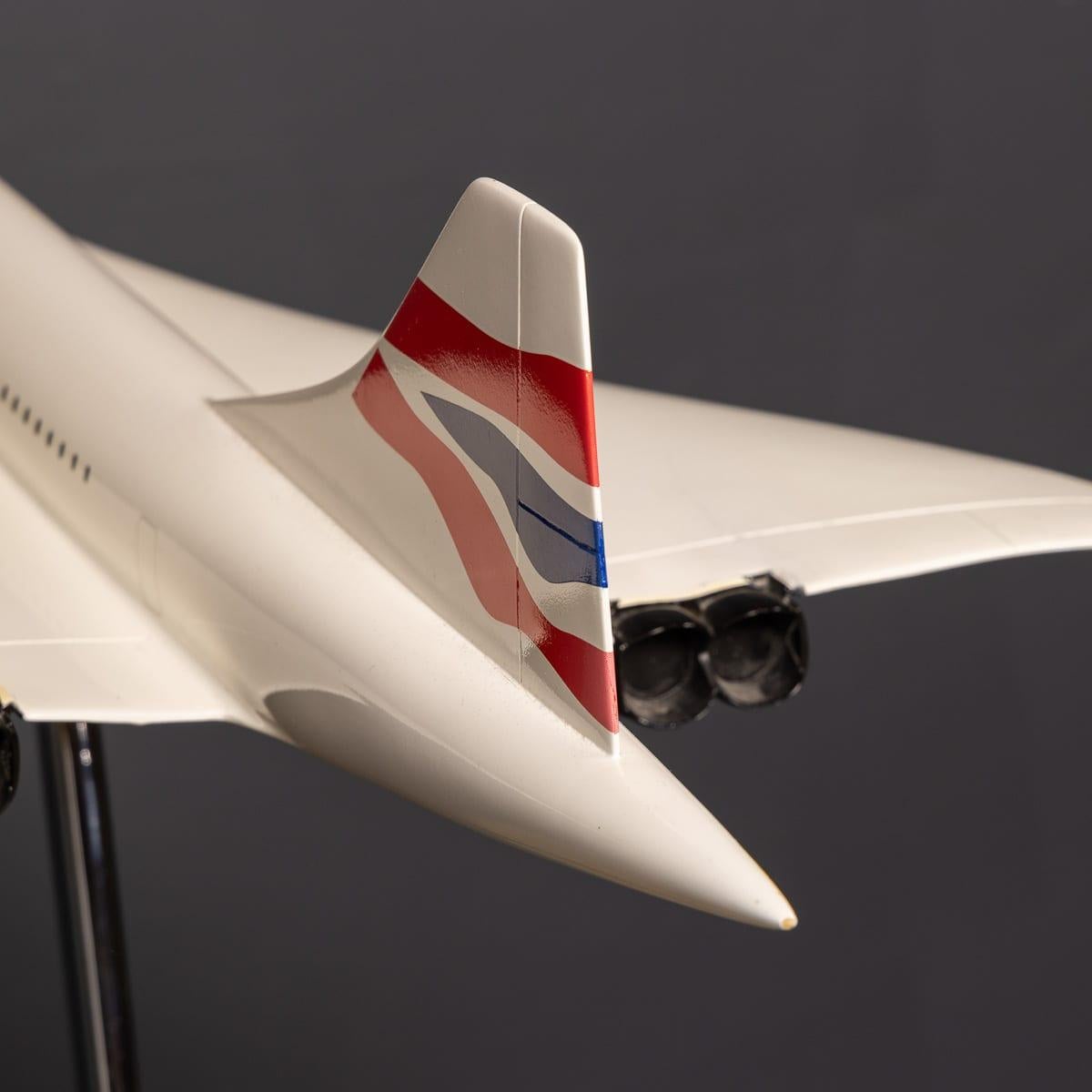 20thC Large British Airways Concorde Model By Space Models, England c ...
