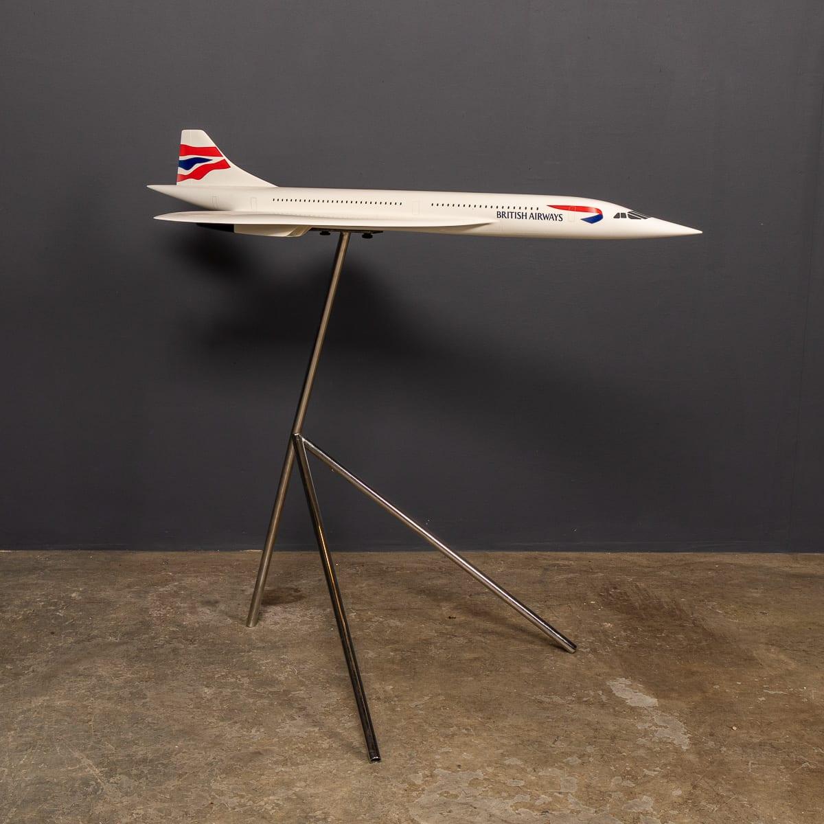 20thC Large British Airways Concorde Model By Space Models, England c ...