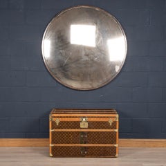 20th Century Large Czechoslovakian Convex Railway Mirror