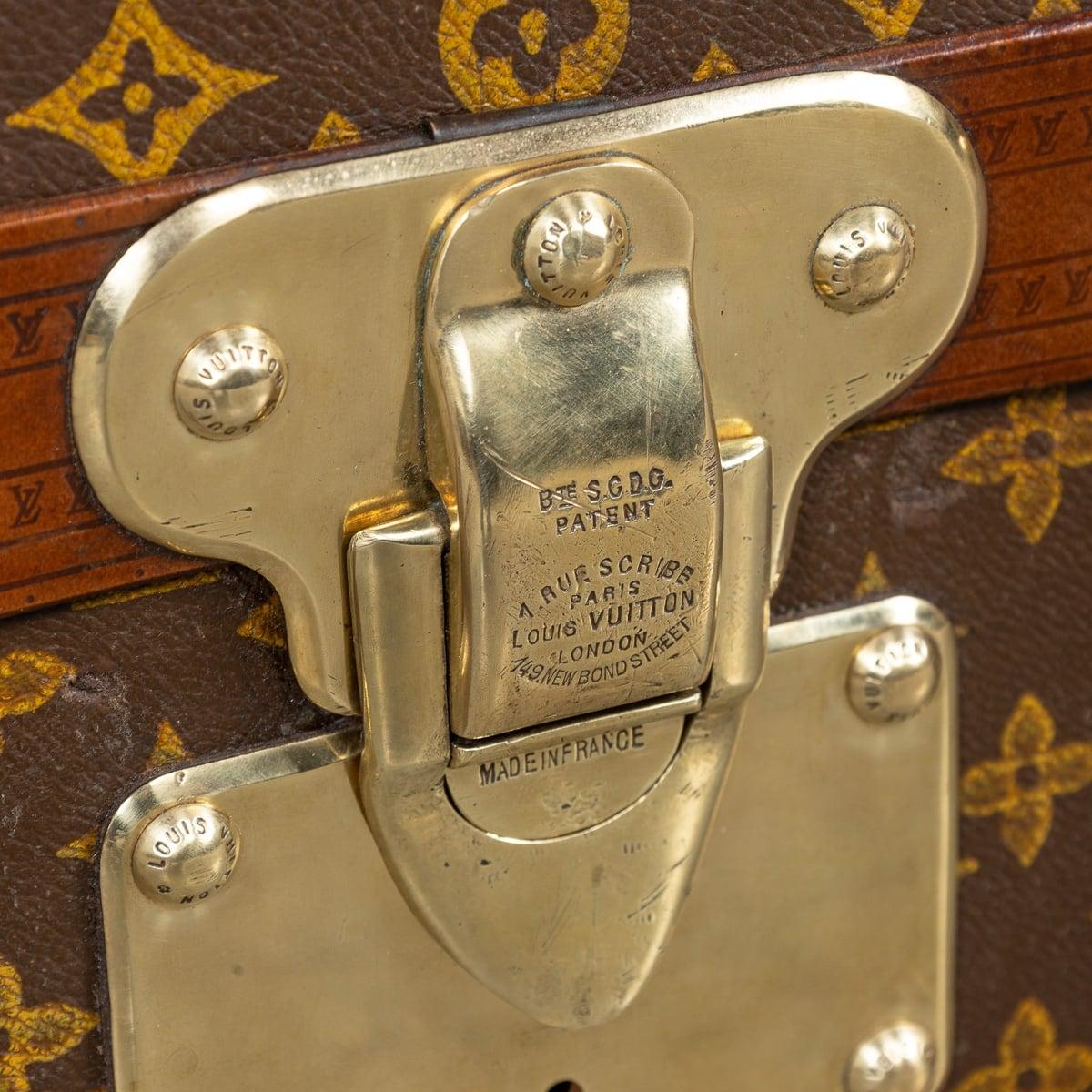 20thC Louis Vuitton Encyclopedia Britannica Trunk In Monogram Canvas c.1911 For Sale 10