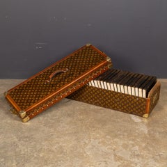 20thC Louis Vuitton Encyclopedia Britannica Trunk In Monogram Canvas c.1911