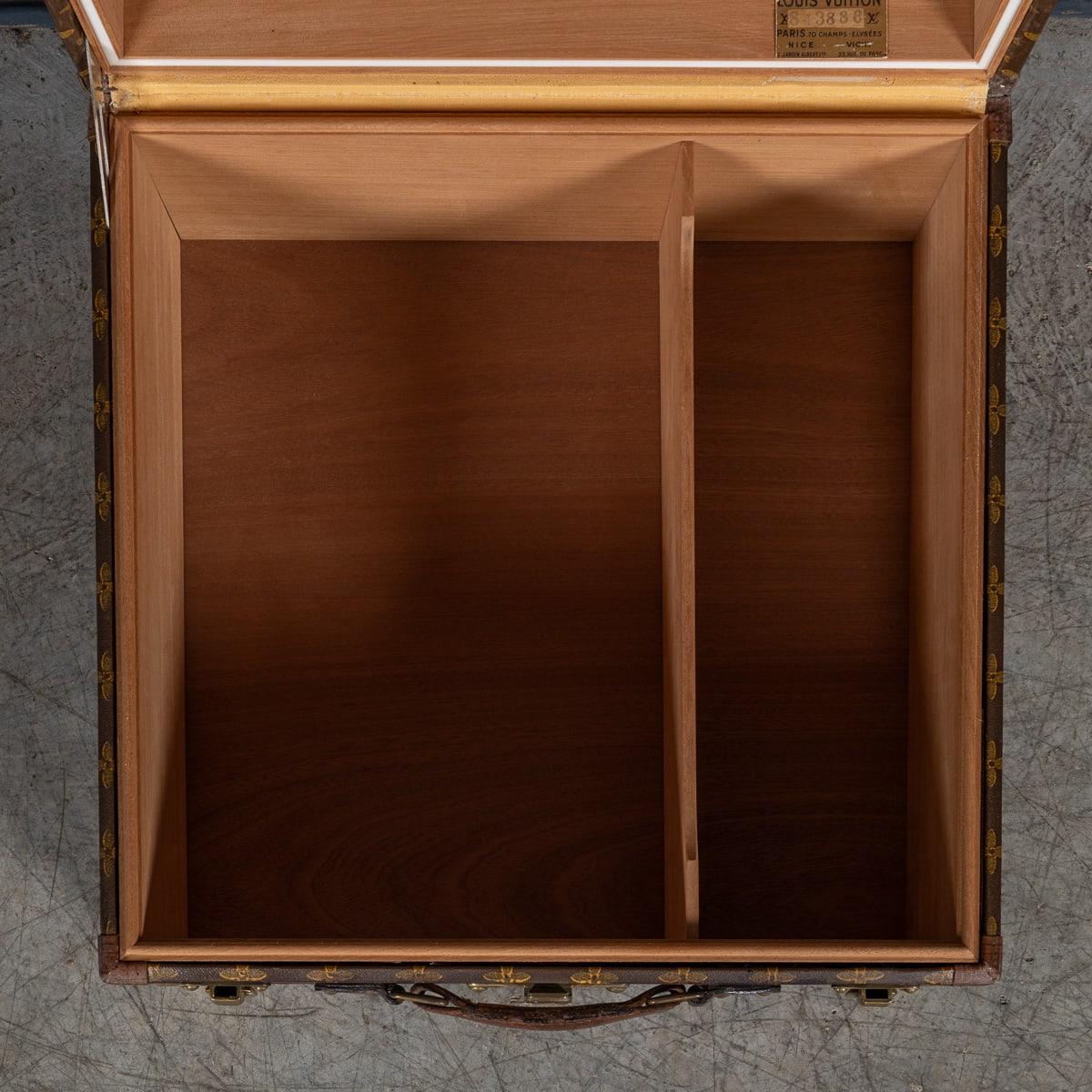 20thC Louis Vuitton Hat Case In Monogram Canvas, Converted Into A Humidor c.1950 For Sale 3