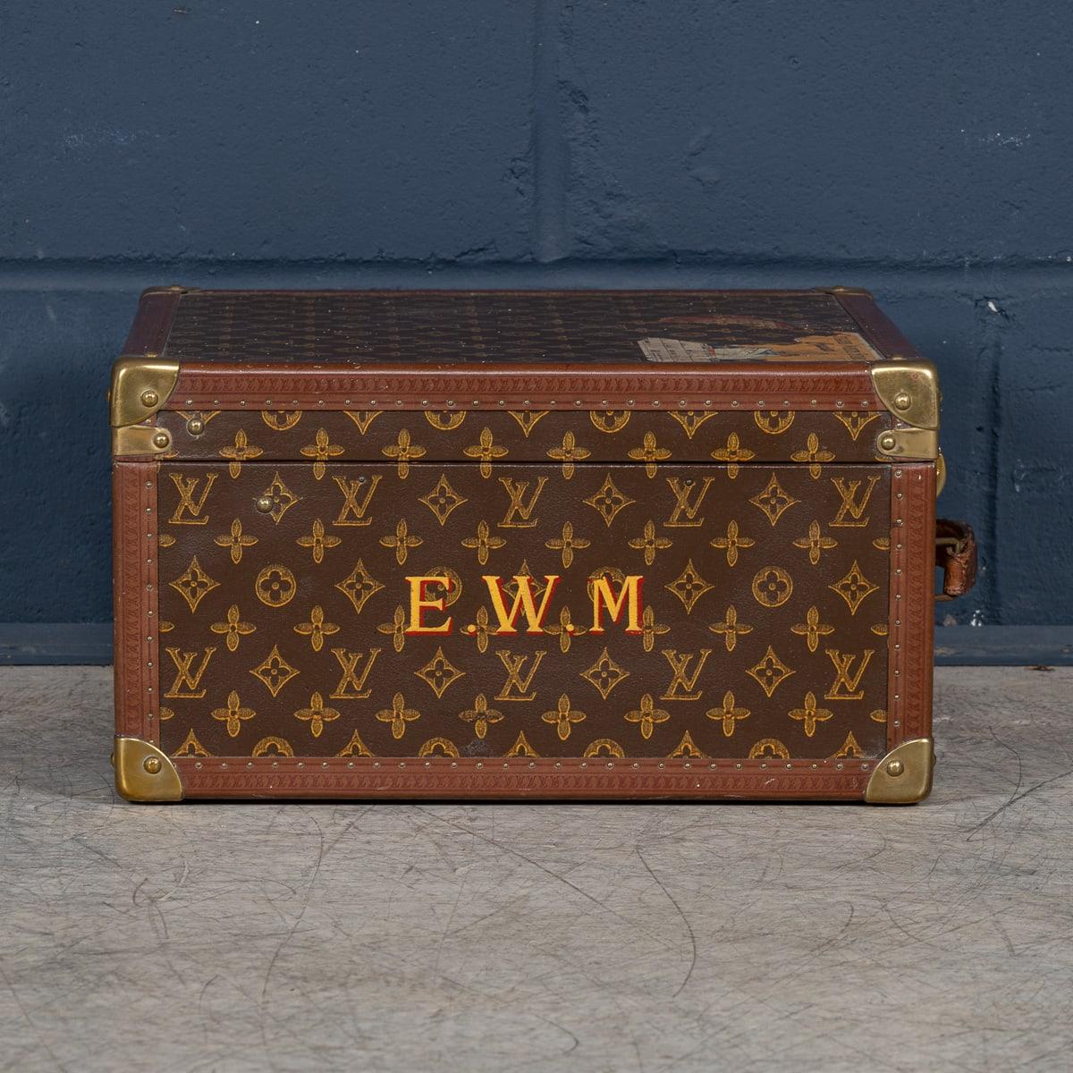 20th Century 20thC Louis Vuitton Hat Case In Monogram Canvas, Converted Into A Humidor c.1950 For Sale