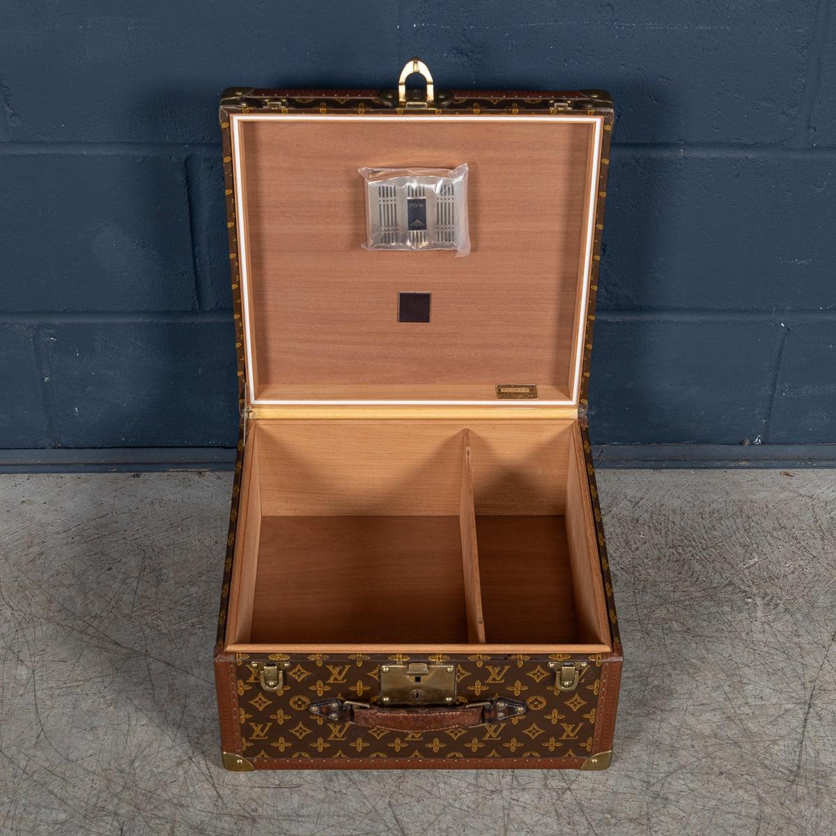 20thC Louis Vuitton Hat Case In Monogram Canvas, Converted Into A Humidor c.1950 For Sale 2