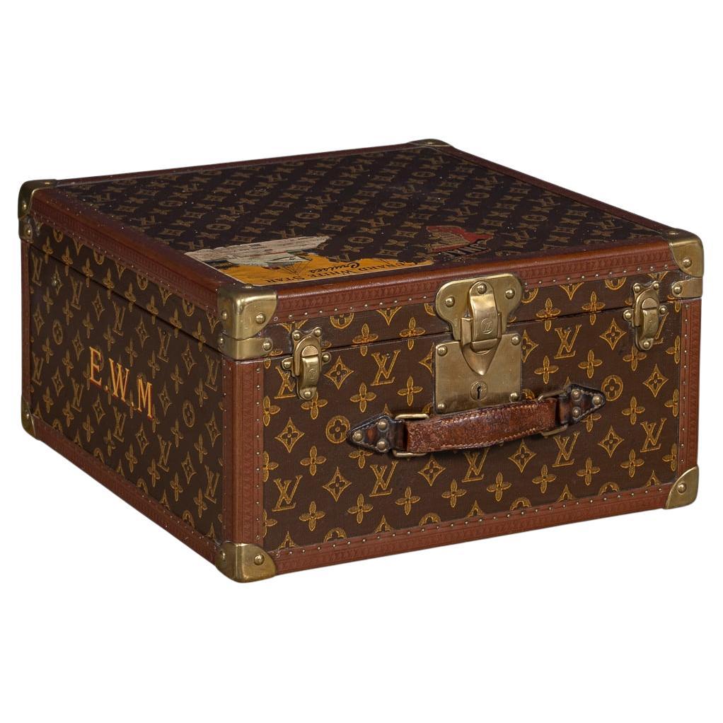 20thC Louis Vuitton Hat Case In Monogram Canvas, Converted Into A Humidor c.1950