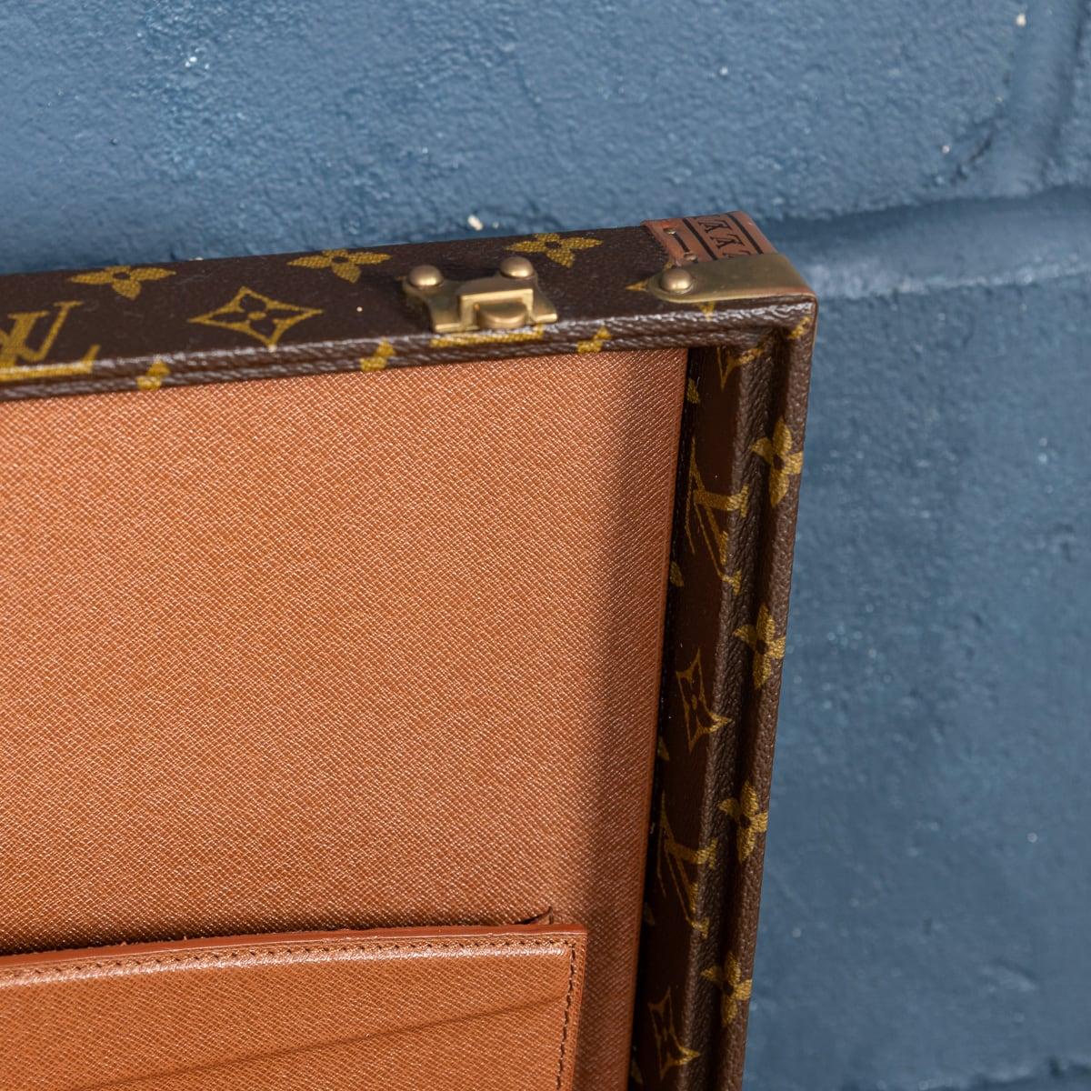 20thC Louis Vuitton Presidential Briefcase In Monogram Canvas, France c.1980 For Sale 5
