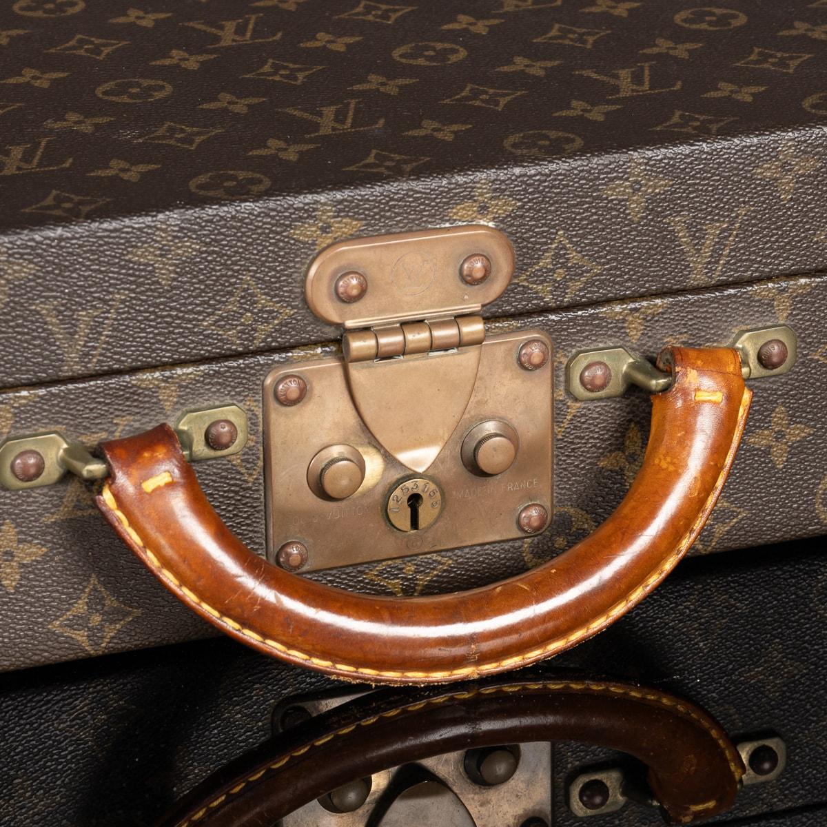 20thC Louis Vuitton Presidential Briefcase In Monogram Canvas, France c.1980 For Sale 10
