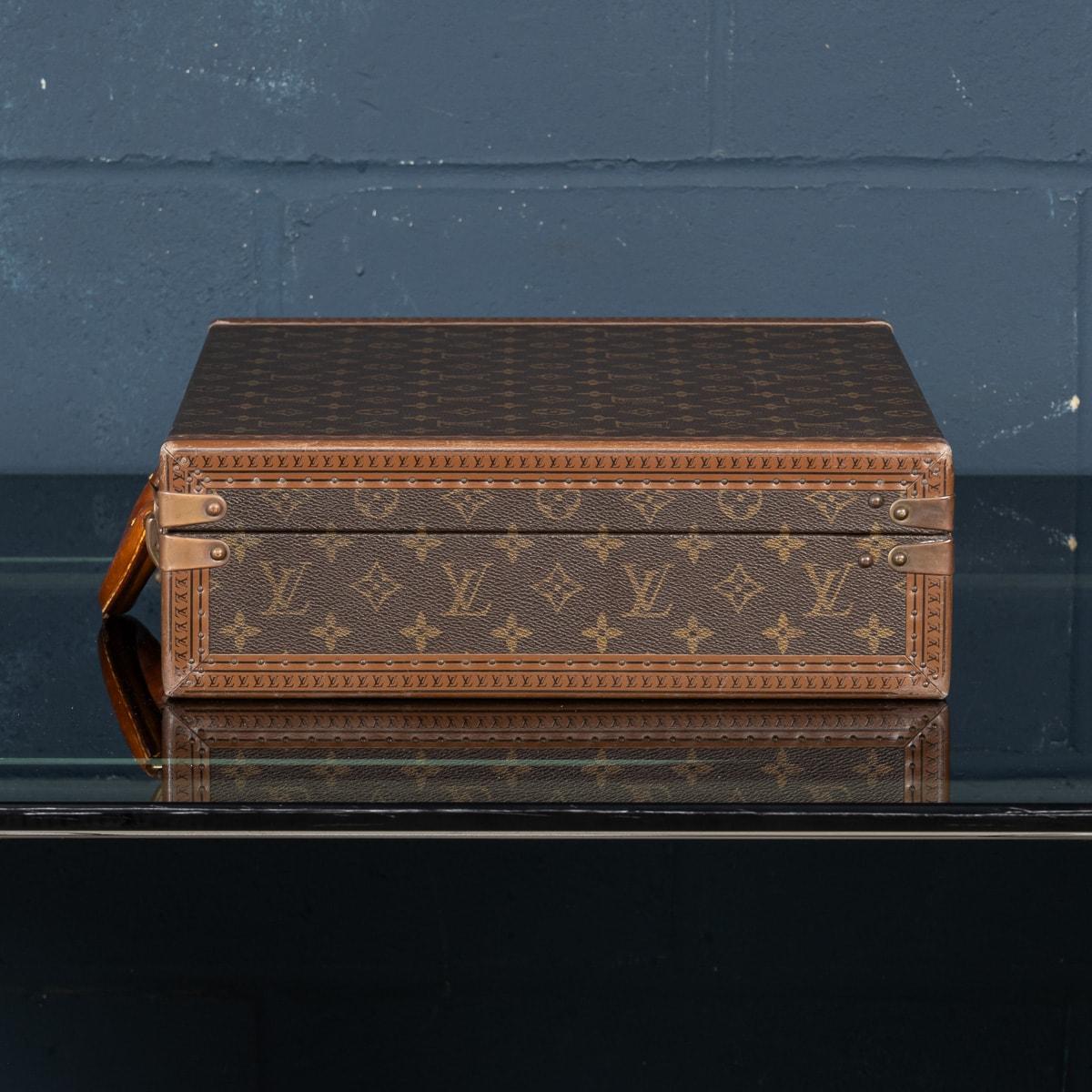 French 20thC Louis Vuitton Presidential Briefcase In Monogram Canvas, France c.1980 For Sale